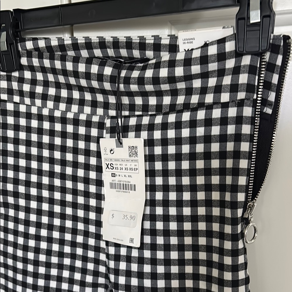 Zara checkered leggings